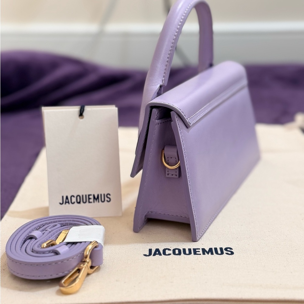 NWT Jacquemus Le Chiquito Long – Lilac Purple Leather - Picture 6 of 12